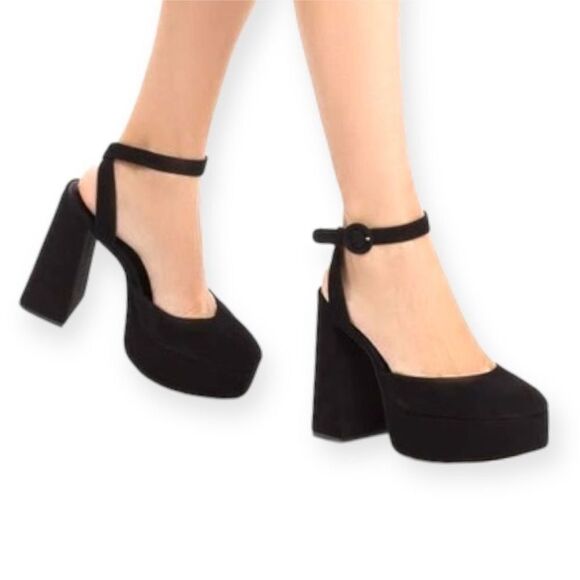 Larroude Black Platform Women's Shoes size 9 Brand New in Box/Dust Bag $375 - Picture 1 of 7